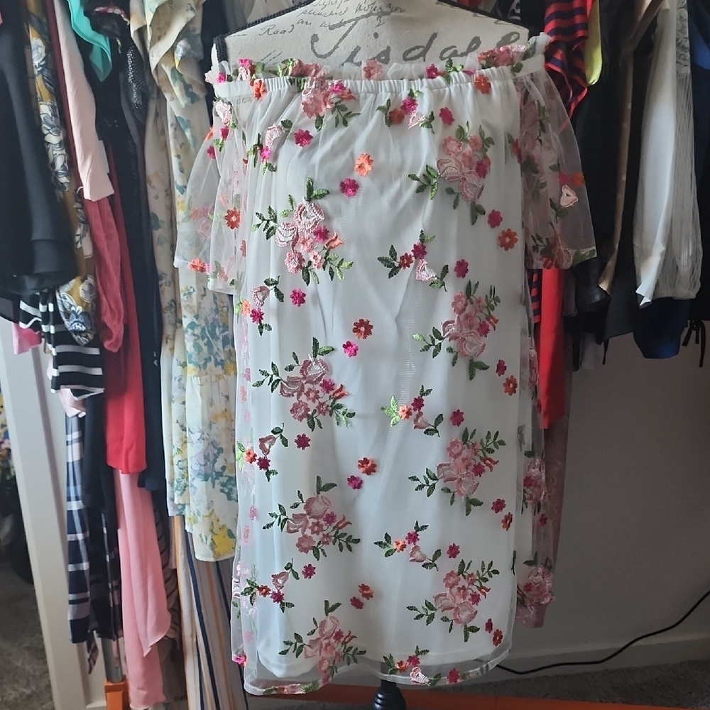 Floral Off-Shoulder Dress